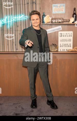 NEW YORK, NEW YORK - MARCH 19: Arturo Castro attends the 'Road House' New York Premiere at Jazz at Lincoln Center on March 19, 2024 in New York City. Stock Photo