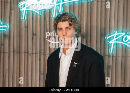 New York, United States. 19th Mar, 2024. NEW YORK, NEW YORK - MARCH 19: Lukas Gage attends the 'Road House' New York Premiere at Jazz at Lincoln Center on March 19, 2024 in New York City. Credit: Ron Adar/Alamy Live News Stock Photo