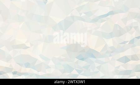 Vector Low poly abstract white and light blue background, trendy cartoon sky with clouds, geometric, business luxury polygonal wallpaper, triangle mod Stock Vector