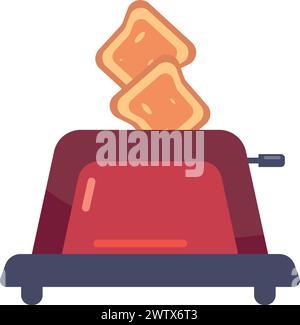 Toaster Icon, Toaster Vector Art Illustration Stock Vector