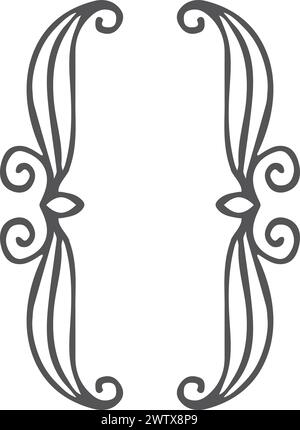 Curly brackets. Decorative typography element. Elegant parenthesis Stock Vector