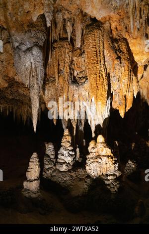 The Luray Caverns in Northern Virginia Stock Photo