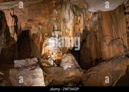 The Luray Caverns in Northern Virginia Stock Photo