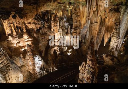 The Luray Caverns in Northern Virginia Stock Photo