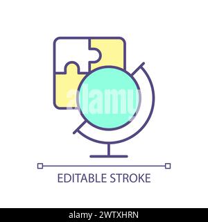 Text data collection RGB color icon Stock Vector