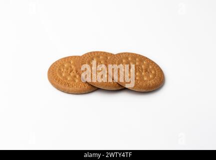 Maria biscuits on white background Stock Photo