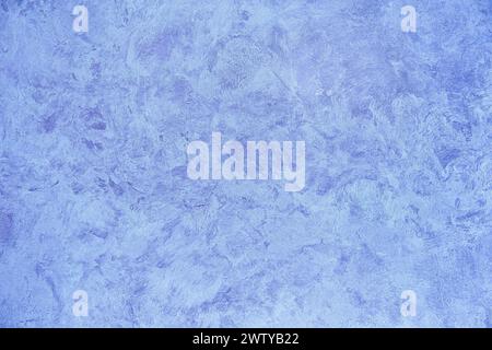 Blue abstract background with place for text, texture pearl blue background for design, text, advertising, decorative plaster texture for walls. Stock Photo