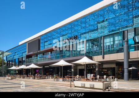 The Forrest Chase building with the Myer store being the largest tenant as seen from Forrest Place, Perth, Western Australia. Stock Photo