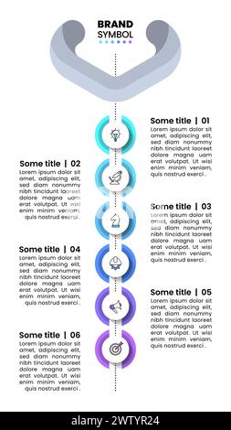Vertical progress infographic chart design template set for dark theme ...