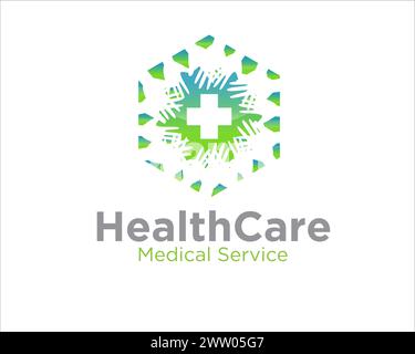 health care and charity logo designs for medical service Stock Vector