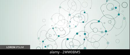 Set abstract pixelated connected shapes with dots. Amorphous shapes in random order. Pattern from amorphous contours. Fashion minimalist design for yo Stock Vector