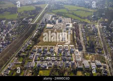 Luftbild, Hochschule Hamm-Lippstadt und Baustelle mit Neubau SCI:Q Science Quarter Paracelsuspark mit Wohnanlage Paracelsuskarree, Mitte, Hamm, Ruhrgebiet, Nordrhein-Westfalen, Deutschland ACHTUNGxMINDESTHONORARx60xEURO *** Aerial view, Hamm Lippstadt University of Applied Sciences and construction site with new building SCI Q Science Quarter Paracelsuspark with residential complex Paracelsuskarree, center, Hamm, Ruhr area, North Rhine-Westphalia, Germany ATTENTIONxMINDESTHONORARx60xEURO Stock Photo