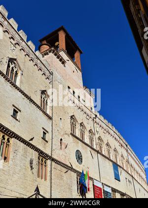 National Gallery of Umbria, a famous paintings collection housed in the Palazzo dei Priori in Perugia Stock Photo