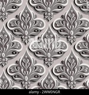 Flower pattern with leaves. Floral bouquets flower compositions. Floral pattern. Stock Vector
