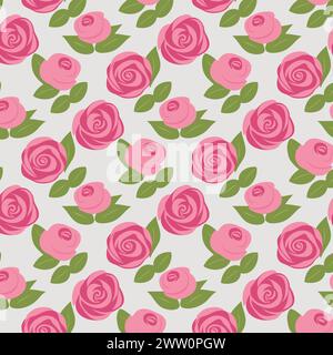 Flower pattern with leaves. Floral bouquets flower compositions. Floral pattern. Stock Vector