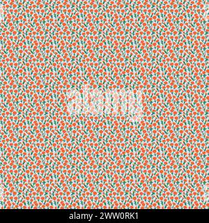 Flower pattern with leaves. Floral bouquets flower compositions. Floral pattern. Stock Vector