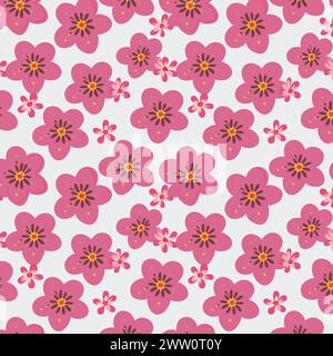 Flower pattern with leaves. Floral bouquets flower compositions. Floral pattern. Stock Vector