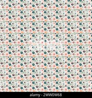 Flower pattern with leaves. Floral bouquets flower compositions. Floral pattern. Stock Vector