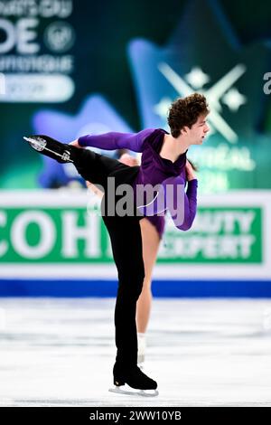 Sophia SCHALLER & Livio MAYR (AUT), during Pairs Short Program, at the