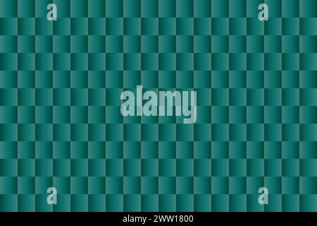 Green Geometric 3D Cube Pattren, Tile style, Fabric, Clothing Stock Vector