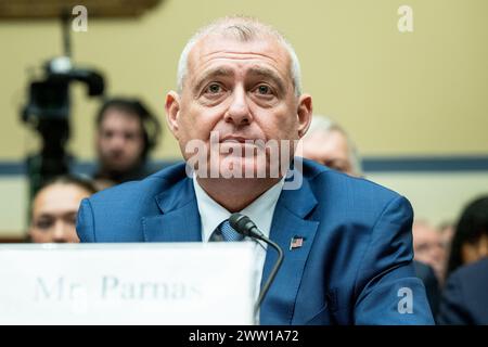 Washington, United States. 20th Mar, 2024. Lev Parnas at a hearing of the House Committee on Oversight and Accountability at the U.S. Capitol. (Photo by Michael Brochstein/Sipa USA) Credit: Sipa USA/Alamy Live News Stock Photo