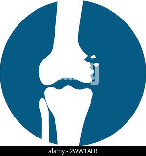 Bone fracture icon. Orthopedic injury medical symbol Stock Vector