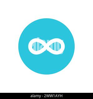 Permanent, infinity, Unlimited, infinite, eternity icon. From blue icon set. Stock Vector