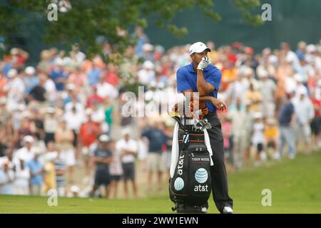 Tiger Woods at  US PGA Championship. Hazeltine National GC, Chaska, Minnesota, USA. August 2009. Greatest Golfer of all time. Tiger Woods Stock Photo