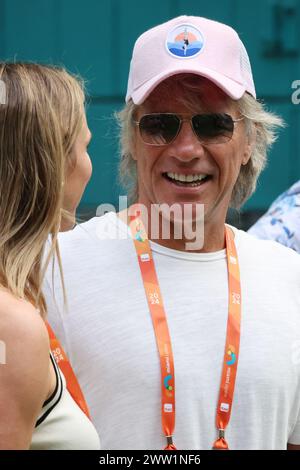 MIAMI GARDENS, FLORIDA - MARCH 20: Jon Bon Jovi is spotted on Day 5 of the Miami Open at Hard Rock Stadium on March 20, 2024 in Miami Gardens, Florida. People: Jon Bon Jovi Credit: Storms Media Group/Alamy Live News Stock Photo