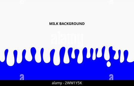 illustration of dripping milk full background Stock Vector