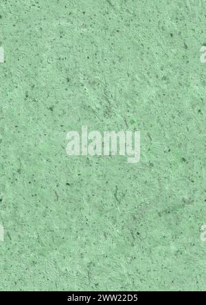 Seamless light green mulberry paper texture. Hand made rice wallpaper handmade old scrapbook paper design background. Stock Photo