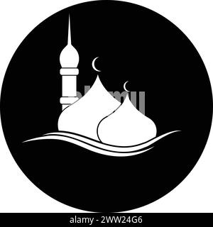 mosque logo icon vector illustration design Stock Vector
