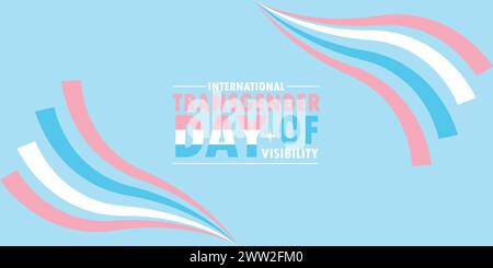 You can download international transgender day of Visibility Banners and Templates on your smartphone, tablet, or computer Stock Vector