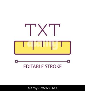 Text format RGB color icon Stock Vector
