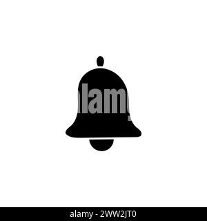 Hand Drawn flat icon for bell Stock Vector