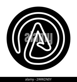 Atheism, agnosticism color concept. Religion isolated element. Digital illustration for web page, mobile app, promo. Stock Vector
