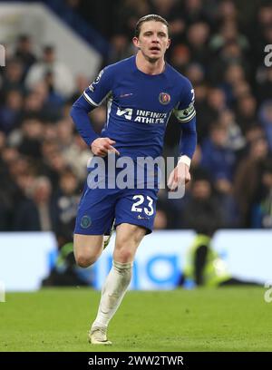 Conor Gallagher of Chelsea. - Chelsea v Newcastle United, Premier League, Stamford Bridge Stadium, London, UK - 11th March 2024. Editorial Use Only - DataCo restrictions apply. Stock Photo