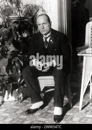 Italian fascist dictator Benito Mussolini in 1922 (1883–1945) Stock Photo