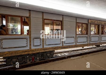 The old steam train of Da Lat in Vietnam Stock Photo