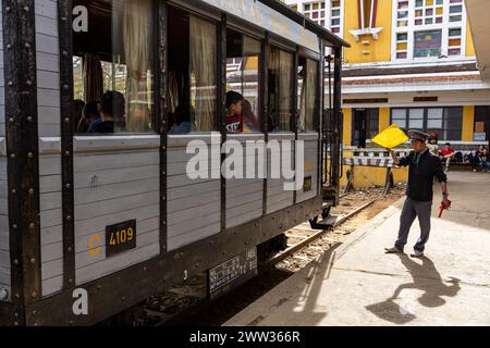 The old steam train of Da Lat in Vietnam Stock Photo