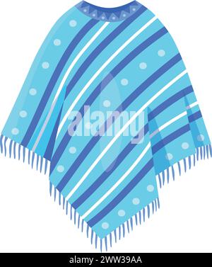 Poncho cartoon icon. Traditional mexican culture clothing isolated on white background Stock Vector