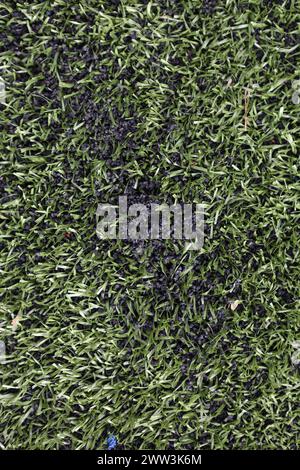 Artificial turf plastic pitch 3g surface football pitch with rubber crumb infill plastic grass AGP Stock Photo