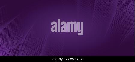Abstract purple wavy shape background Stock Vector