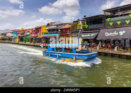 Melaka River Cruise in Melaka City, Malaysia Stock Photo