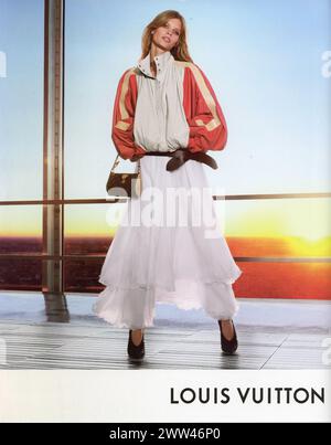 2024 women's fashion magazine advert, USA Stock Photo