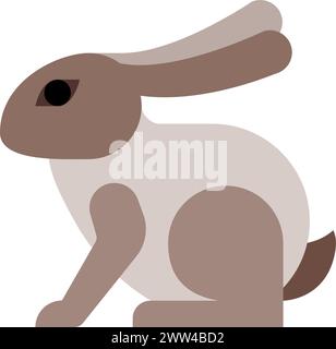 Easter rabbit icon Stock Vector