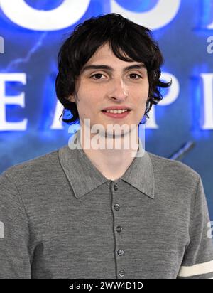 London, UK. 21st Mar, 2024. Finn Wolfhard during a photocall for the cast of Ghostbusters: Frozen Empire, at Claridges Hotel in London, England, UK on March 21, 2024. Photo by Stuart Hardy/ABACAPRESS.COM Credit: Abaca Press/Alamy Live News Stock Photo