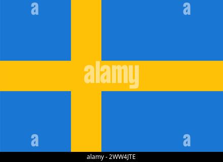 Sweden flag Stock Vector