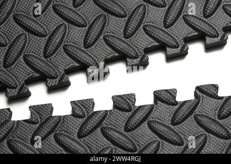 Disconnected protective puzzle floor mat made of eva foam Stock Photo
