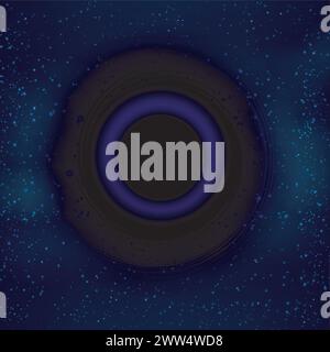 Black Hole in Space, Vector Illustration Stock Vector
